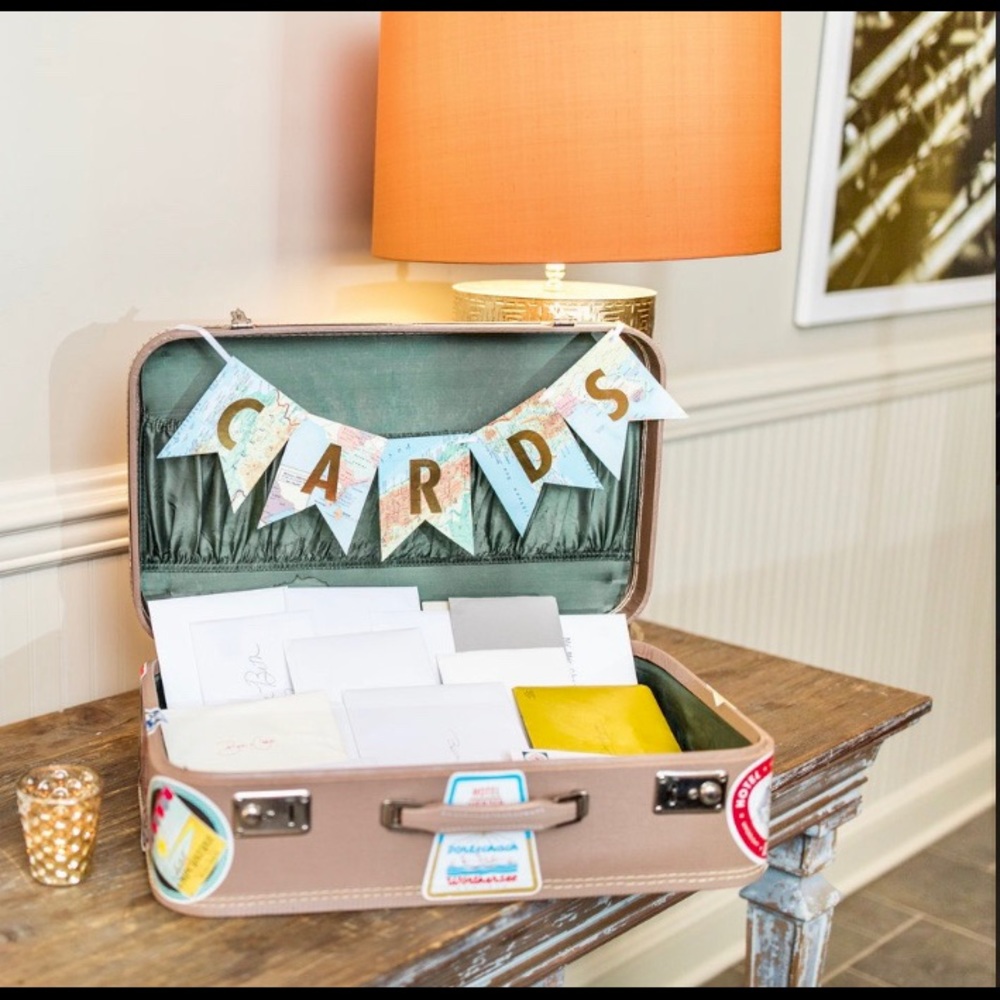 Vintage Suitcase Card holder